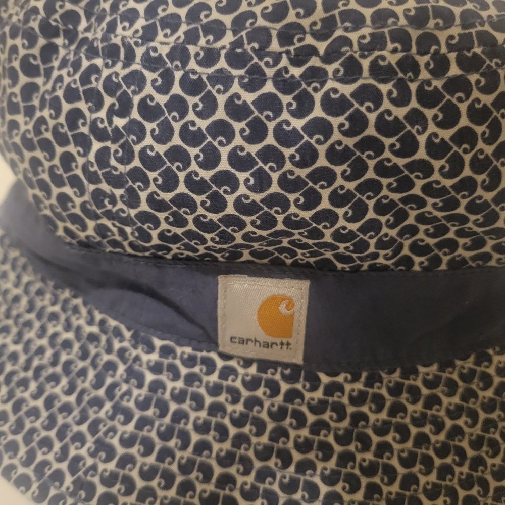 Carhartt bucket hat, Blue/White - Picture 5 of 7